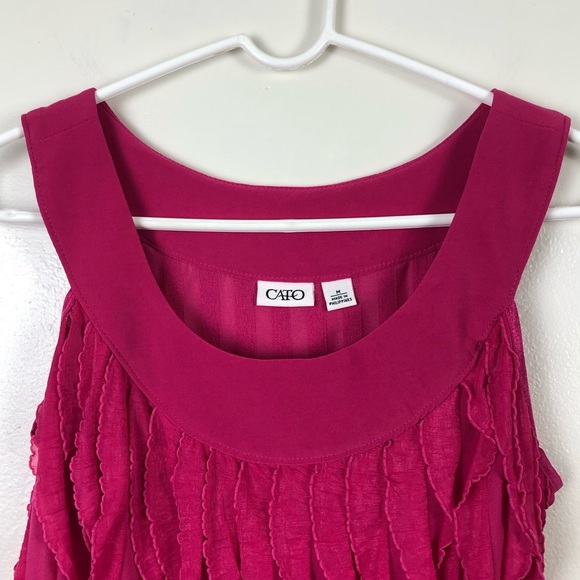 Cato Ruffled Short Sleeve Top - Picture 2 of 5